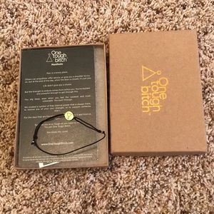 One tough bitch motivational/ empowering bracelet!